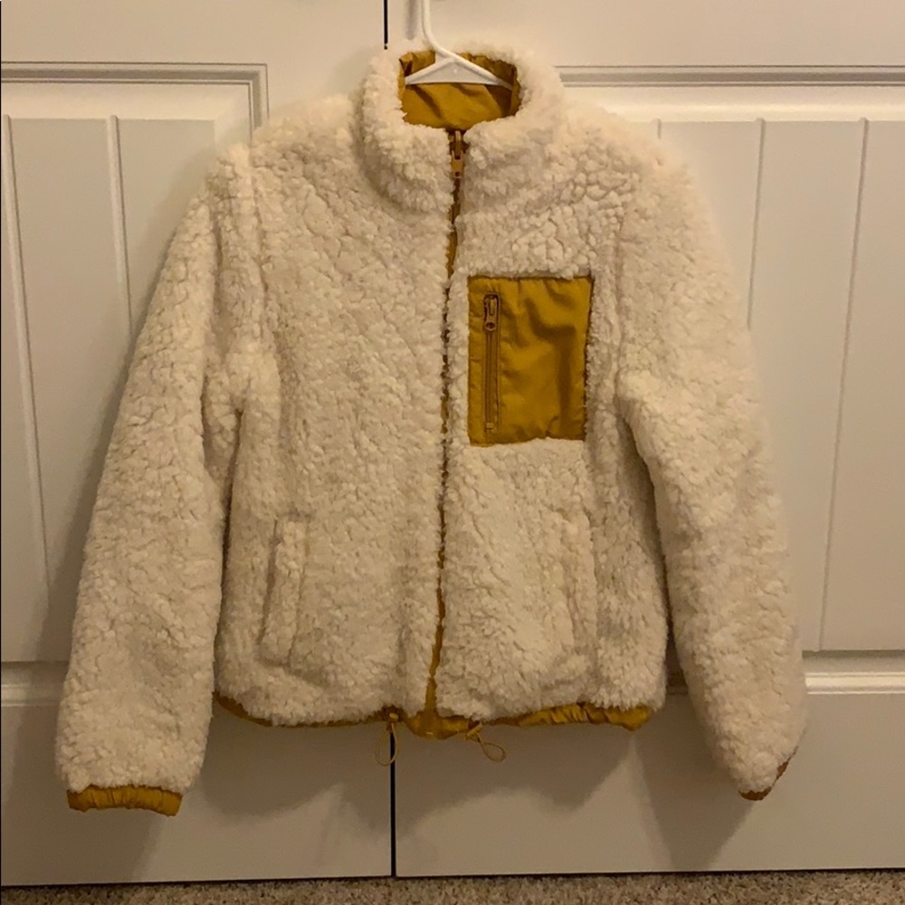 Reversible Puffer/Sherpa Jacket